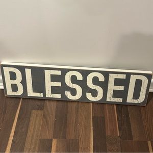 Wooden Blessed sign
